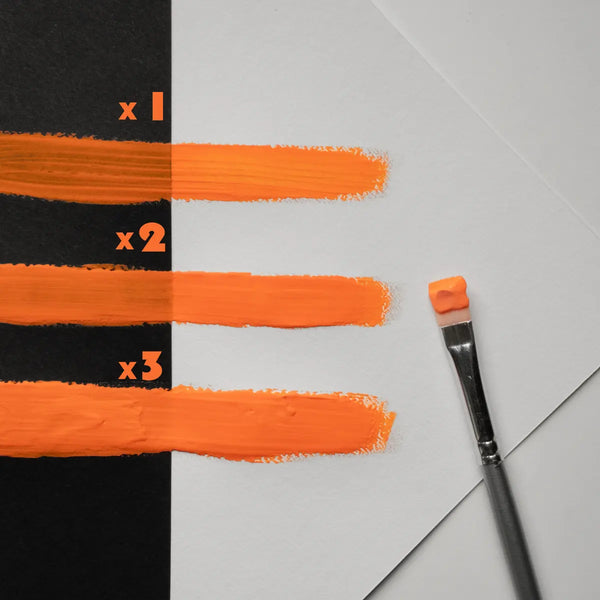 Glow In The Dark Acrylic Paint - Orange to Tangerine