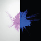 Glow-in-the-dark Purple-to-Blue pigment powder bursting in a neon splash—delivering intense, durable luminescence for party décor, safety markings, and professional installations