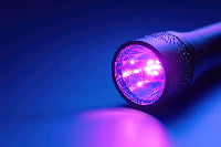uv blacklight flashlight made for charging glow in the dark art ,crafts, diy