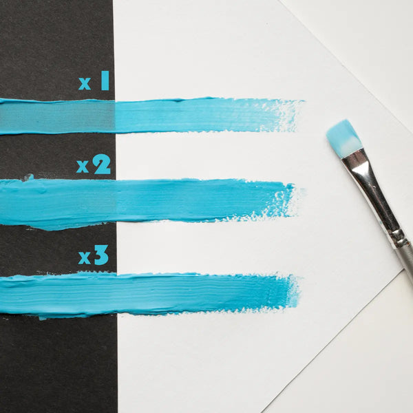 Nighttime glow demonstration of Blue to Polar paint layers—UV-reactive, long-lasting polar blue luminescence perfect for party décor, safety markings, and outdoor projects