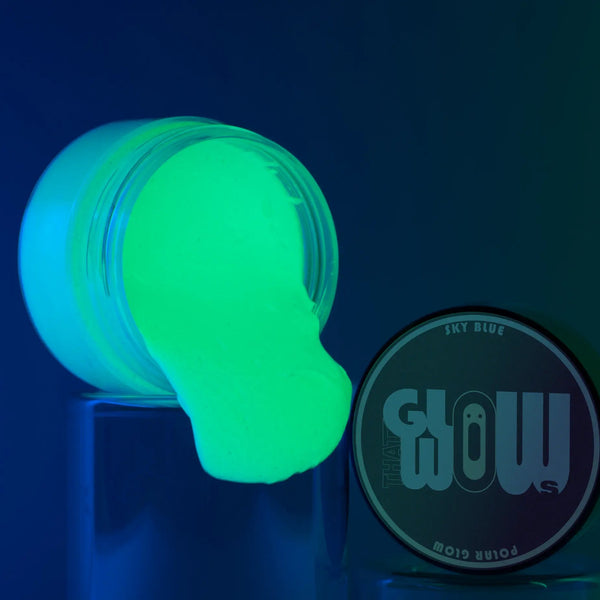Sky Blue Glow In The Dark Paint – Polar Glow