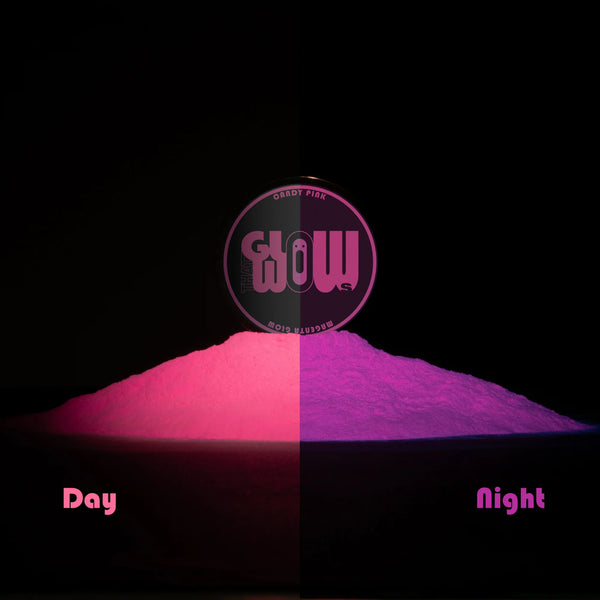 Candy Pink - Magenta Glow In The Dark Pigment
