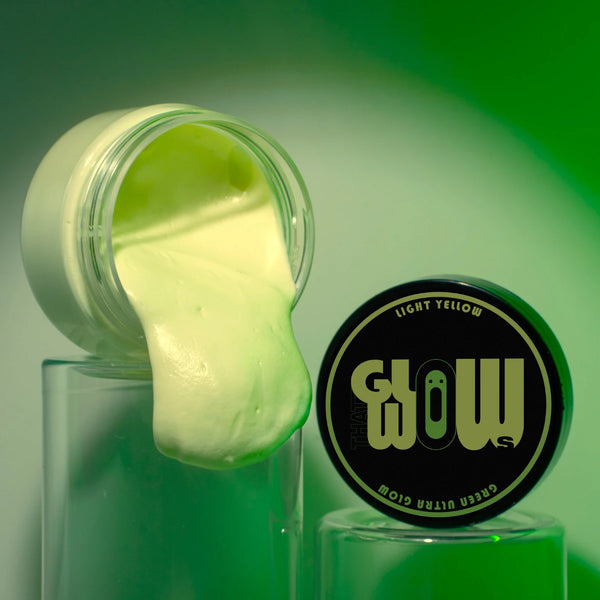 Glow In The Dark Acrylic Paint - Light Yellow to Green