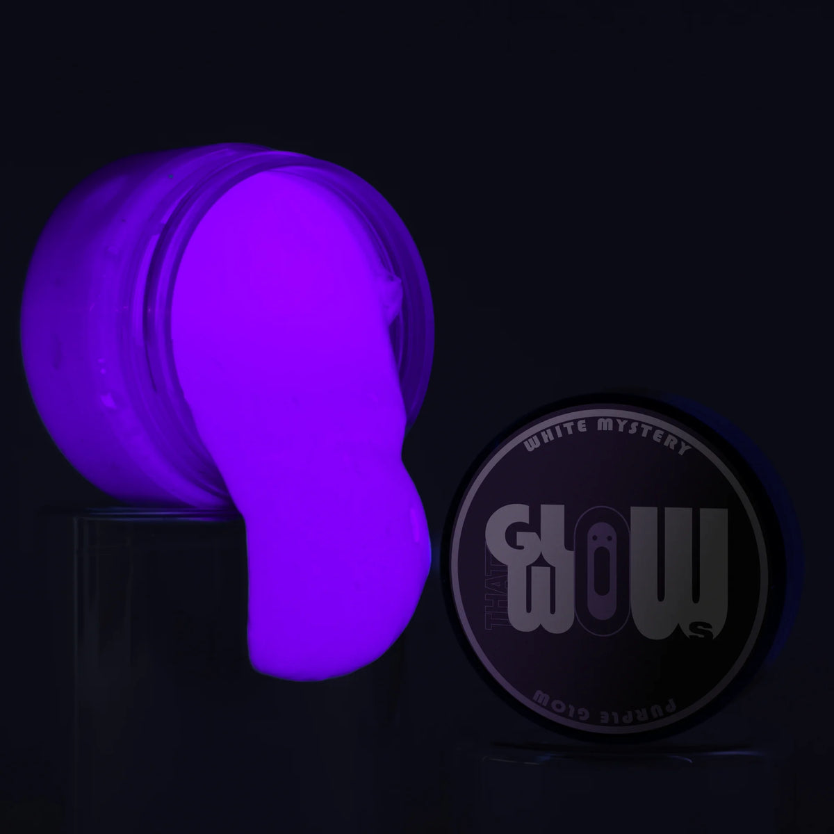 White Mystery Glow In The Dark Paint – Purple Glow