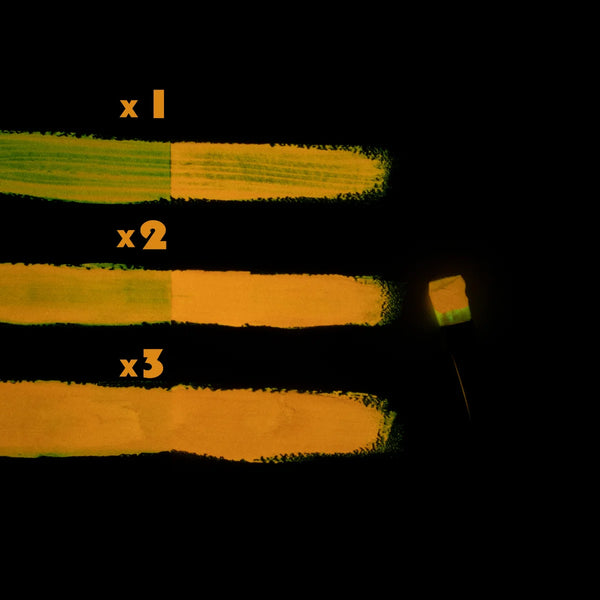 Glow In The Dark Acrylic Paint - Orange to Tangerine