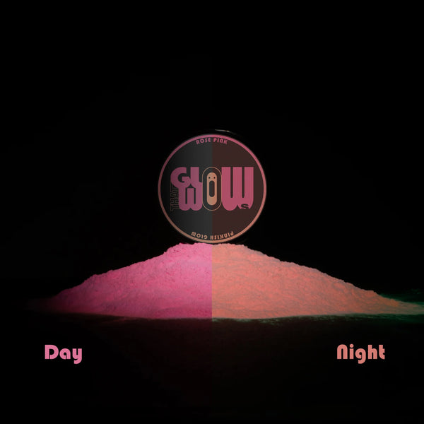Rose Pink - Pinkish Glow in The Dark Pigment