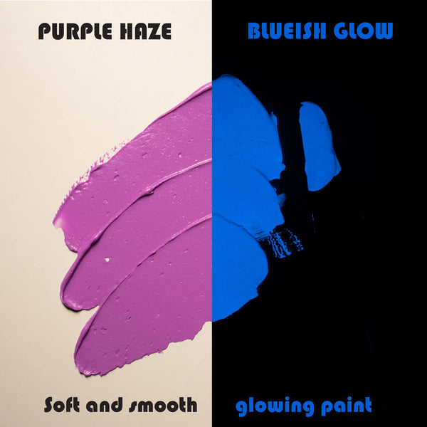 Purple Haze Glow In The Dark Paint – Blueish Glow