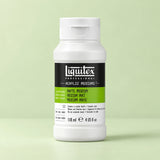 A bottle of Liquitex Professional Matte Medium Acrylic Mediums paint on a light green background.
