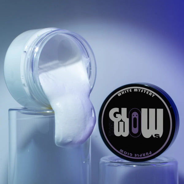 UV-reactive clear-white-to-purple glow acrylic paint pouring silky-smooth—non-toxic formula ideal for polymer clay, metal art, and fabric projects with vivid after-dark violet glow.UV-reactive clear-white-to-purple glow acrylic paint pouring silky-smooth—non-toxic formula ideal for polymer clay, metal art, and fabric projects with vivid after-dark violet glow.
